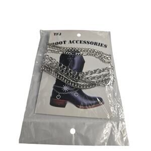boot (any type) accessories for women, boot jewelry, silver